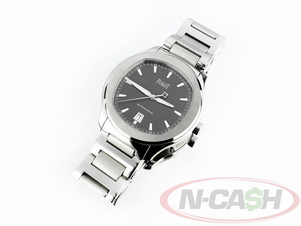 Piaget Polo S Date Grey Dial (Category: Luxury Watches) located in Makati City. Submitted by luxury_by_ncash_2 (Listing ID 1397454022, Image 2). Description: N-Cash Pawnshop "Instant Cash for Bags, Watches, Cars, and Electronics" https://www.ncash-pawnshop-philippines.com/ Piaget Polo S Date Grey Dial Ref. G0A41003 42mm steel case Grey dial Current retail price of Php 880,000 Local Piaget boutique 9.5 out of 10. Like new. Protective stickers stil