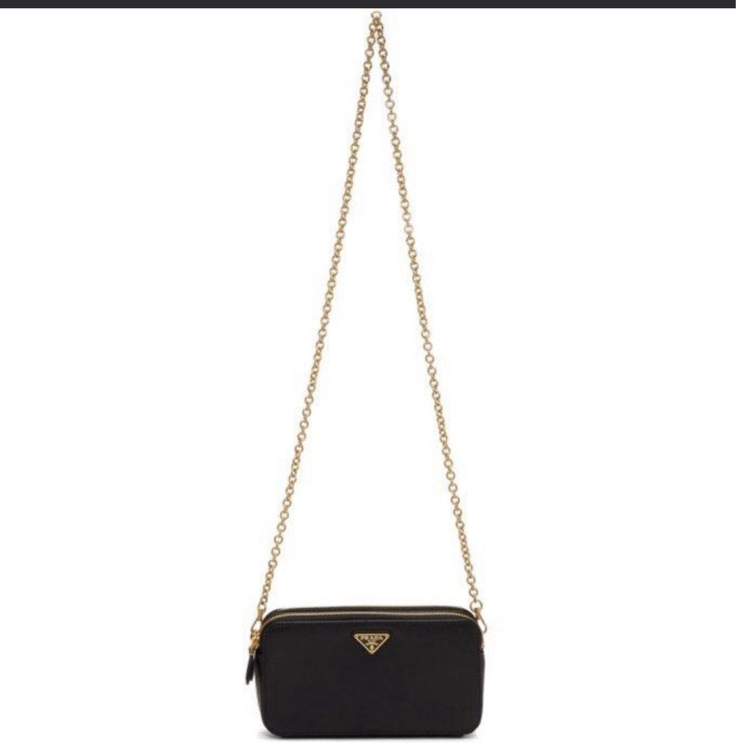 PRADA WALLET ON CHAIN BAG (Category: Luxury Bags & Wallets) located in Quezon City. Submitted by prelovedsaleitems (Listing ID 1397424552, Image 2). Description: Double zipper.