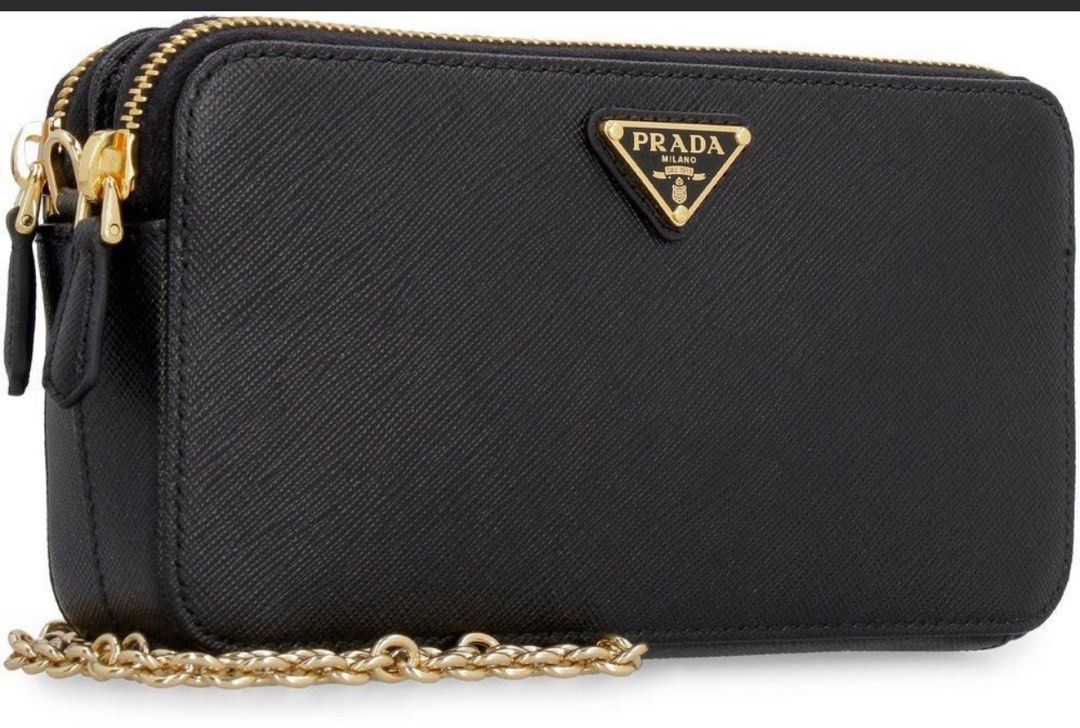 PRADA WALLET ON CHAIN BAG (Category: Luxury Bags & Wallets) located in Quezon City. Submitted by prelovedsaleitems (Listing ID 1397424552, Image 1). Description: Double zipper.