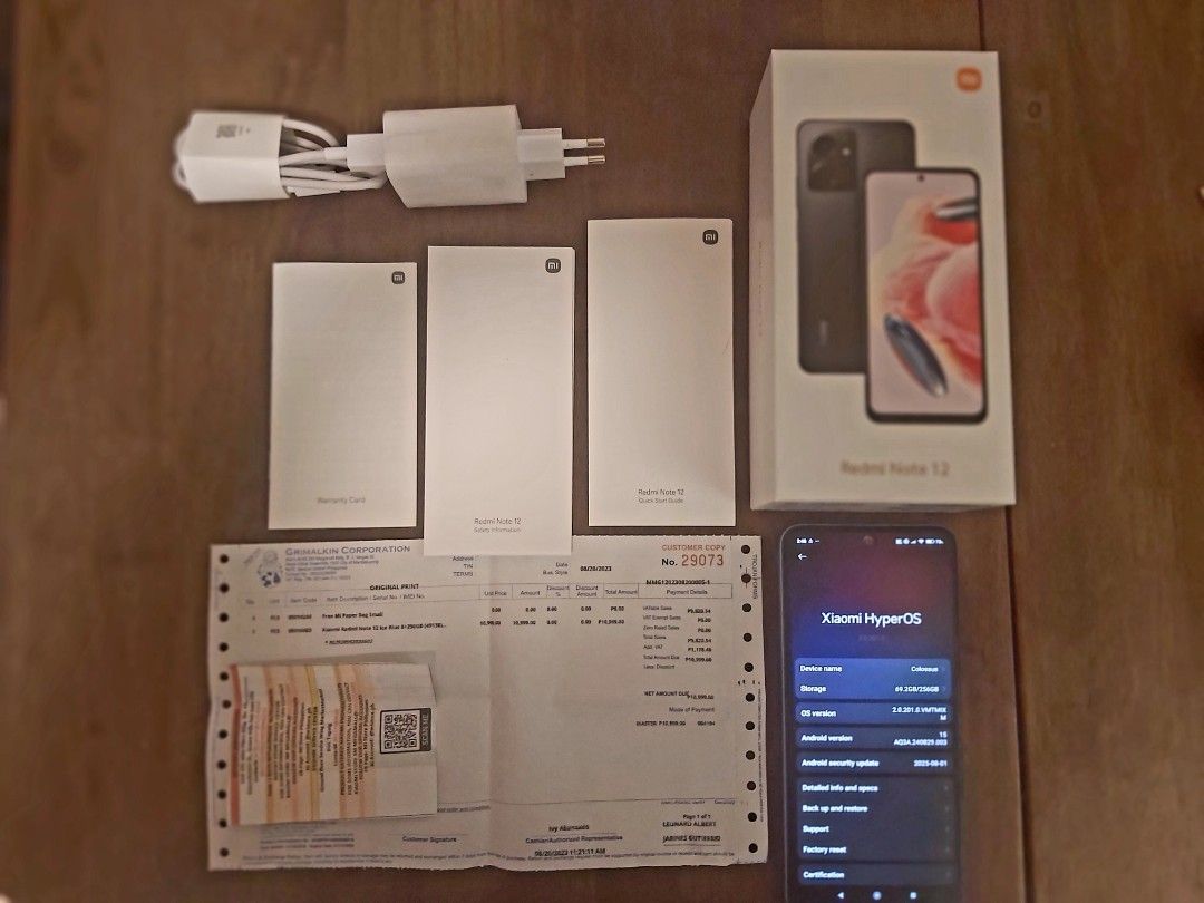 Redmi Note 12 4G 8gb Ram 256gb internal storage (Category: Xiaomi) located in Quezon City. Submitted by Lancer (Listing ID 1397577802, Image 1). Description: Ice Blue No issues 4gb ram 256gb internal memory Fast Processor 09052122577 .