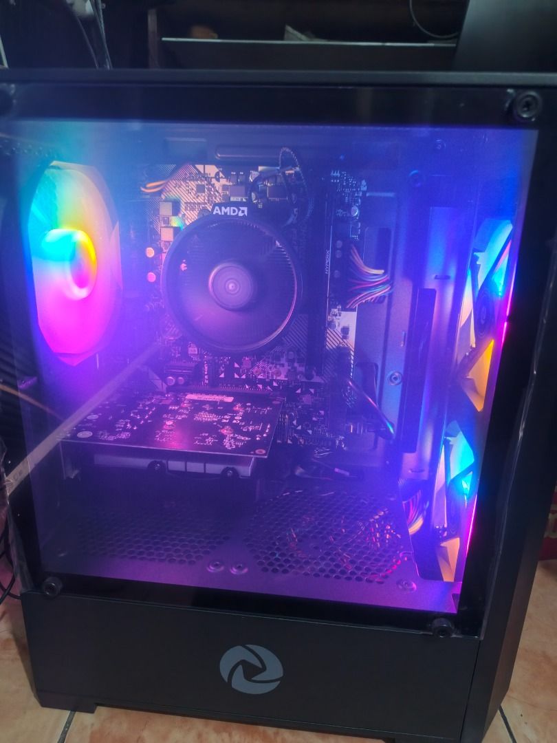 Ryzen 3 system unit (Category: Desktops) located in Las Pinas. Submitted by mikko.gomez (Listing ID 1397536918, Image 3). Description: For sale system unit only. Specs: AMD Ryzen 3 3100 CPU Asrock a320m-hdv motherboard 8GB DDR4 HyperX RAM Samsung 128GB SSD RX 550 GPU Aerocool 500W True Rated Power Supply Inplay Meta A200 Case 3x RGB Led Fan Newly Formatted Win11 Ghost Spectre MS. Office 2019 Licensed Installed NO ISSUES TEST TO SAWA UPON PICKUP 1