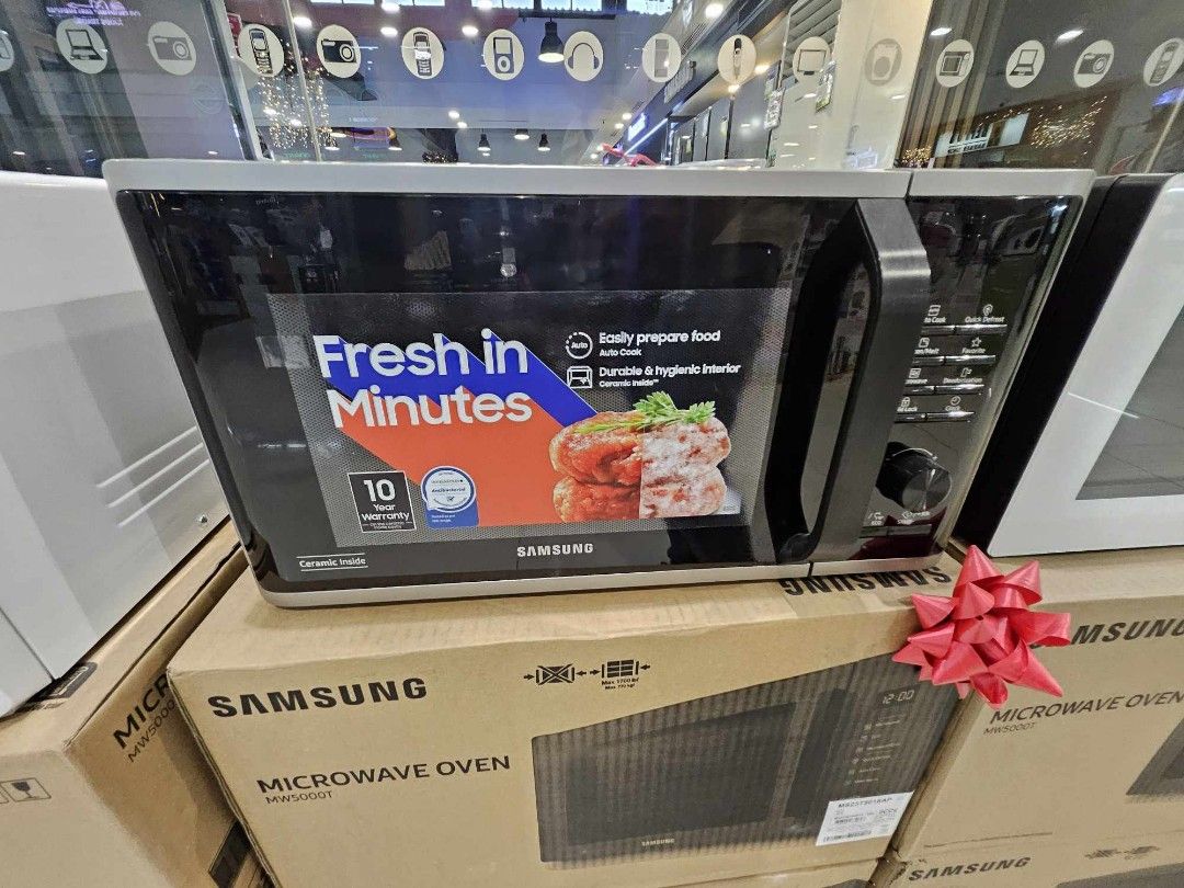 SAMSUNG MICROWAVE OVEN (BESPOKE AND STYLISH DESIGN) (Category: Ovens & Toasters) located in Manila. Submitted by chuck_claros (Listing ID 1397443646, Image 3). Description: SAMSUNG MICROWAVE OVEN (BESPOKE AND STYLISH DESIGN) ☑️BRAND NEW FACTORY SEALED UNIT WITH OFFICIAL SALES INVOICE AND WARRANTY 🔻SALE!!! SALE!!! SALE!!!🔻 🔻!!! DISCOUNTED PRICE !!!🔻 ◽(MODEL NO.) 23 LITERS - MS23K3513AW - 4,990 (WHITE BODY) 23 LITERS - MS23K3515AS - 5,590 (SILV