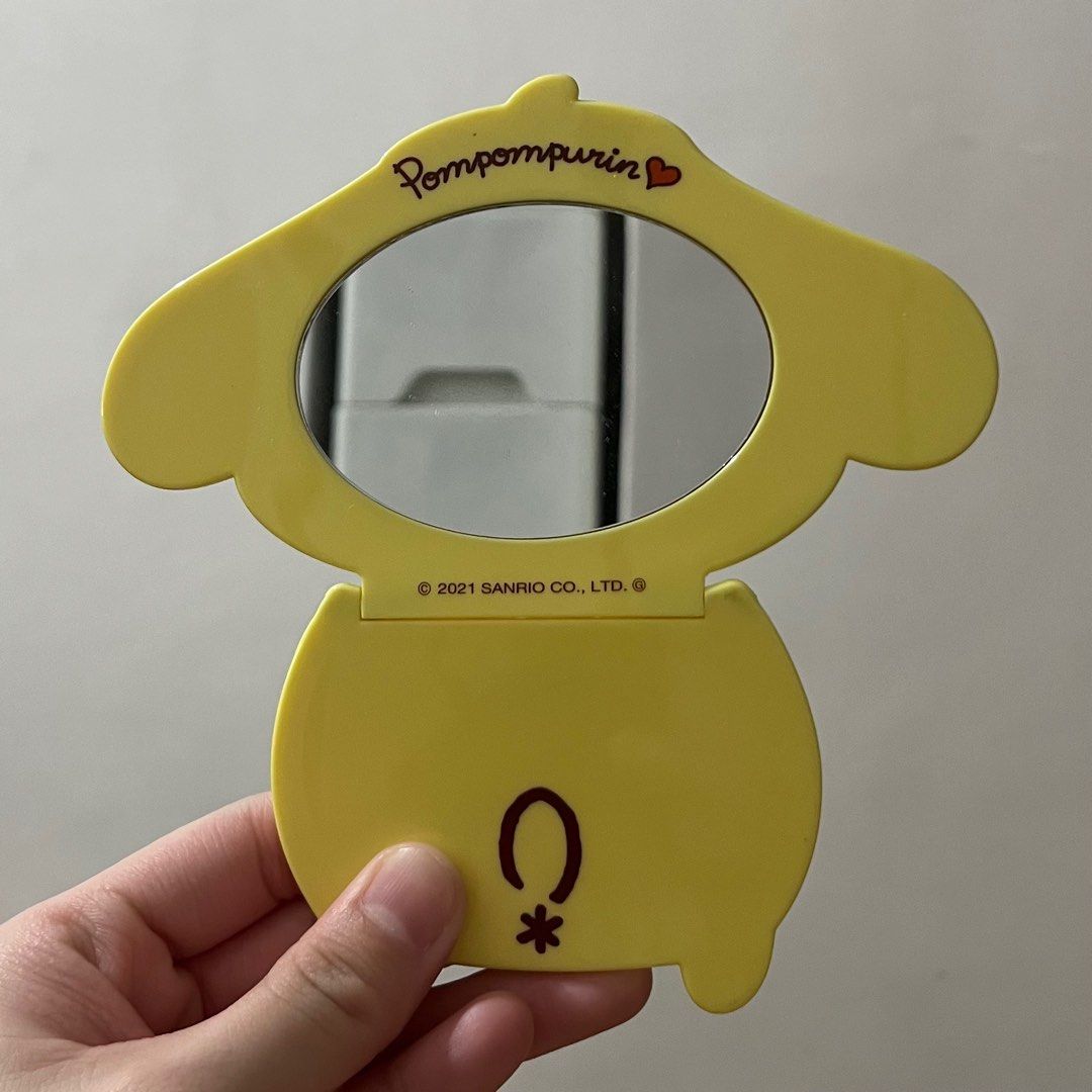 Sanrio Pompompurin Rare Foldable Mirror (Category: Mirrors) located in Valenzuela. Submitted by any_thingthings (Listing ID 1397435004, Image 2). Description: Rfs: Decluttering.