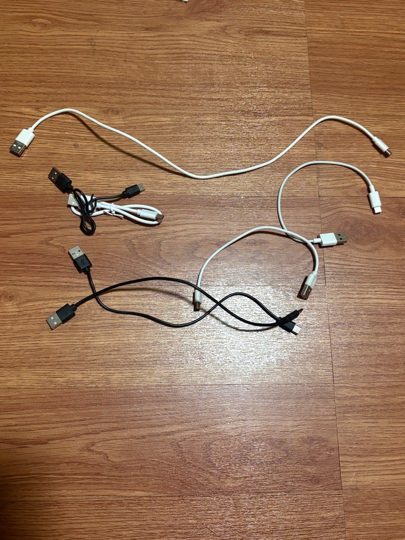 Type C Cord Bundle (Category: Chargers & Cables) located in Manila. Submitted by handpicked_tin (Listing ID 1397529569, Image 3). Description: most of these are unused selling as is!! take all for ₱80 :) .