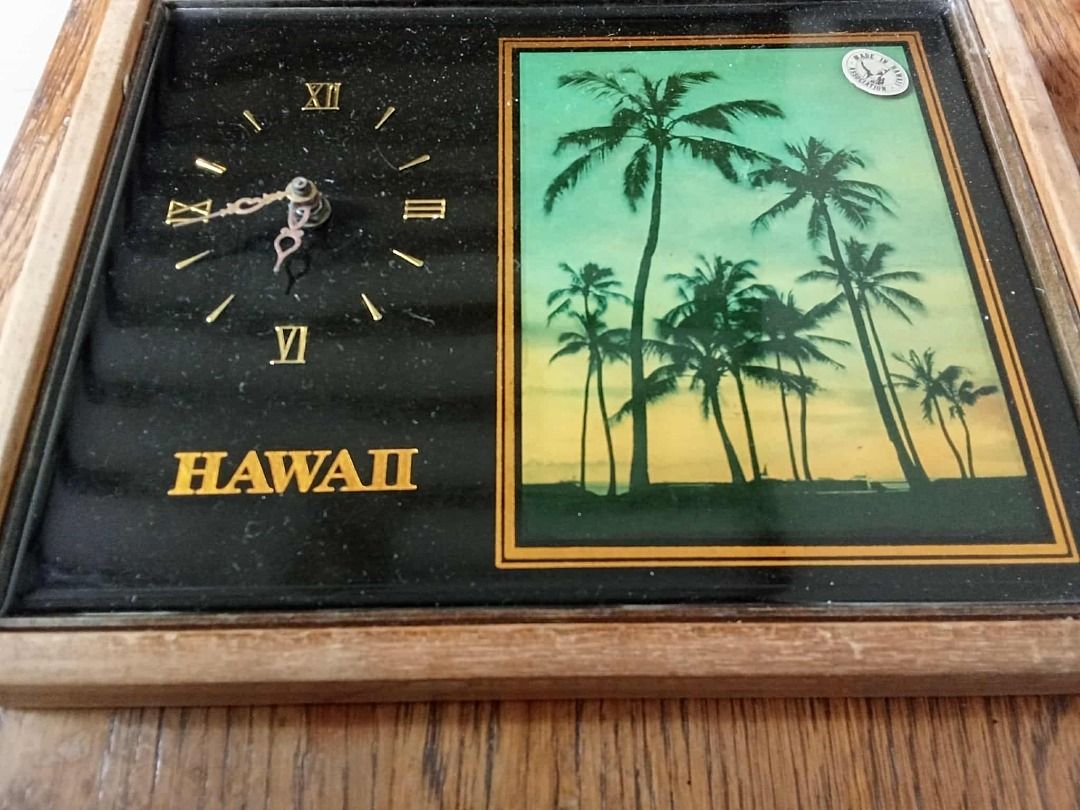 Vintage Hawaii picture frame clock made in Hawaii working clock Php750 (Category: Clocks) located in Taytay. Submitted by houseofcut11763 (Listing ID 1397504396, Image 3). Description: Vintage Hawaii picture frame clock made in Hawaii working clock Php750.