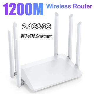 2.4G 5G Dual Band Wireless 1200Mbps Router Wifi Range Repeater with 5*6dBi High Gain Antennas Wider Coverage Wi-Fi Extender64212408930305110