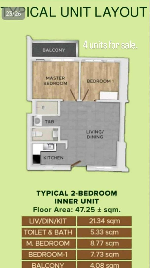 Brand new 2BR Condominium paranaque (Category: Apartments & Condos) located in Lucena. Submitted by declutterbyedi (Listing ID 1397705609, Image 1). Description: 2BR condo with balcony (47.25 sq mtrs) - Brand new ✨ For Sale: Condo in Parañaque – Huge Price Drop! ✨ 📍 Location: Parañaque 🏠 2-Bedroom Unit with Balcony 💰 Cash Price: ₱4,000,000 (originally ₱6.8M) 💳 Bank Financing: ₱6,800,000 less 10% discount (₱6,120,000 net) ➡ Seller will shoulde