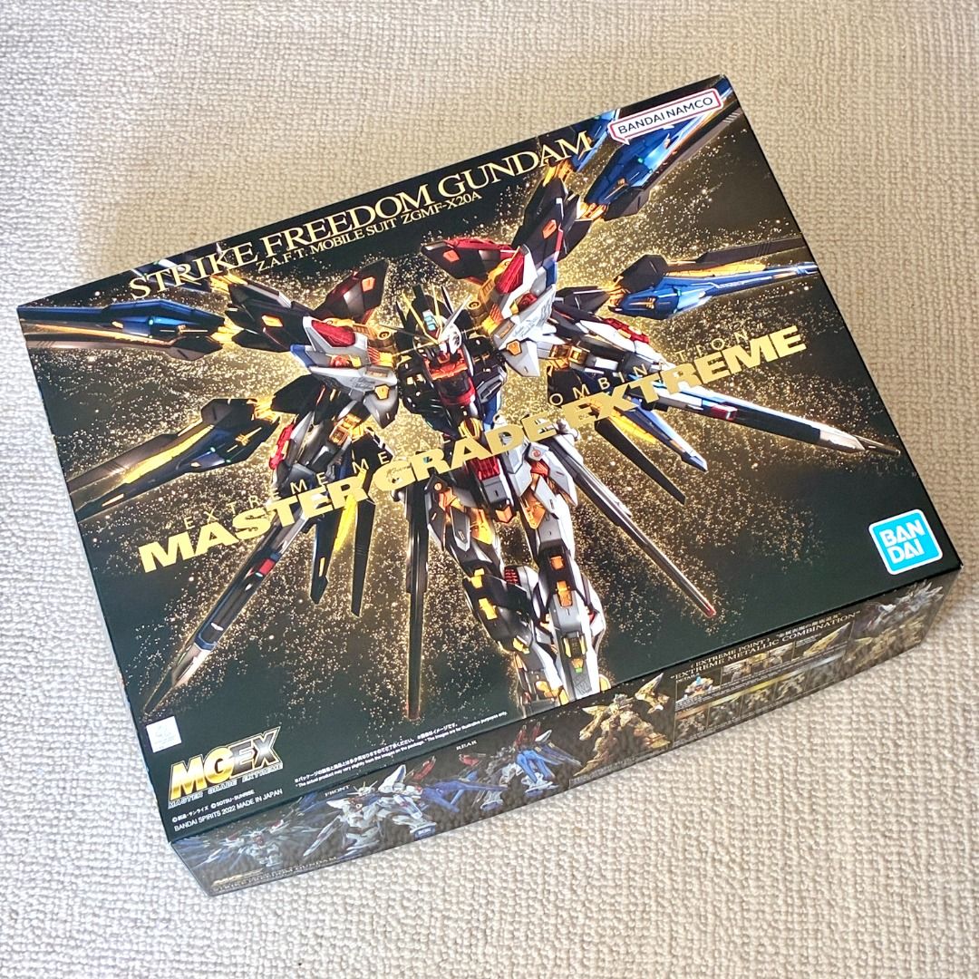 全新初版Bandai 1/100 MGEX STRIKE FREEDOM GUNDAM 特擊自由高達, 興趣及遊戲, 玩具& 遊戲類-  Carousell