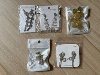 結婚 Pre wedding 新娘鑲鑽蝴蝶結耳環韓國流蘇耳墜氣質網紅顯臉瘦寫真婚紗照女64220304960771110