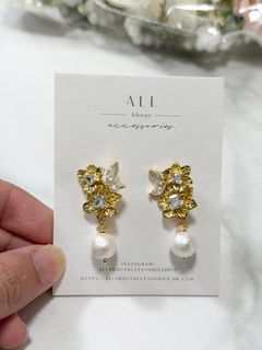 [幸福傳承] All About Accessories 裙褂耳環 耳夾 結婚耳環 珍珠耳夾 順利完婚 幸福傳承64195650011522110