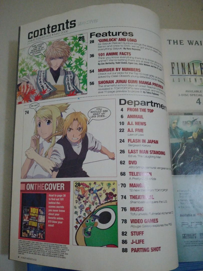 Anime Insider Magazine - May 2006 (Category: Magazines) located in Dasmarinas. Submitted by sailorboy22 (Listing ID 1397721055, Image 2). Description: Anime Insider Magazine - May 2006 Lightly used and in good condition. Price: P180 Shipping to be shouldered by the buyer. Thanks and take care!.
