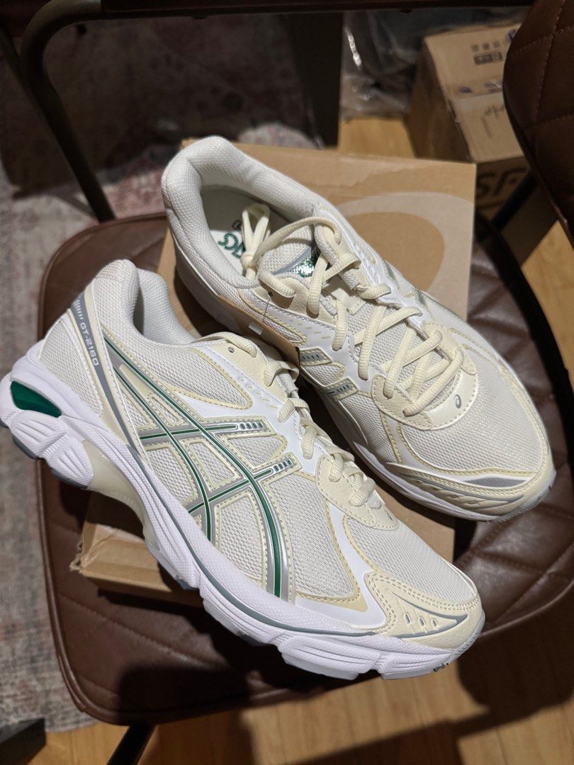 Asics GT 2160 9 Mens (Category: Sneakers) located in Paranaque City. Submitted by scattermatter (Listing ID 1397638915, Image 1). Description: Asics GT 2160 Cream/Jasper Green Size 9 Mens ₱6000 📍Location: Parañaque 💰Payment: BPI or Gcash 🚚Shipping: c/o buyer - Lalamove/J&T/LBC.
