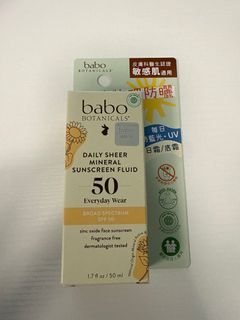 Babo Botanicals 護膚級礦物防曬乳液 SPF50 (無香料) 50ml (到期日: 2027年10月)64194033533571110
