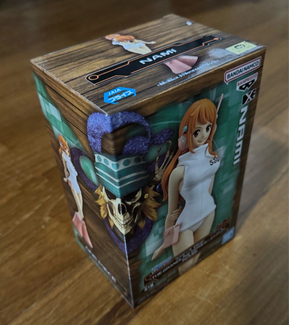 Bandai One Piece DXF The Grandline Series Figures (Category: Toy Figures) located in Singapore. Submitted by zhugenain (Listing ID 1397634892, Image 2). Description: - Brand new, unopened figures - From the One Piece DXF The Grandline Series - Roronoa Zoro for $35, Nami for $35 - Take both for $60 - Perfect for collectors and One Piece fans - Figures are in original packaging with original seal.