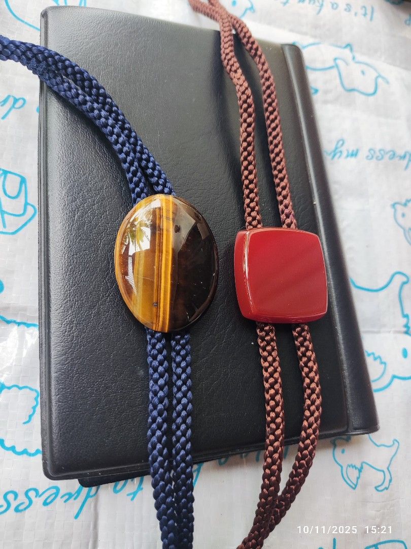 Bolo Ties (per piece) (Category: Ties) located in Tagum. Submitted by cs1907 (Listing ID 1397655960, Image 1). Description: -250 each -tiger eye stone -carnelian agate stone.