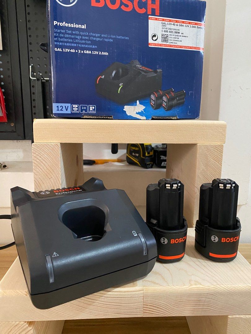 Bosch 12V Starter Kit Set For Cordless Tools [Battery & Charger Bundle) (Category: Construction Tools & Equipment) located in Quezon City. Submitted by bentangpalugi (Listing ID 1397621719, Image 1). Description: Isang beses lang nagamit. RFS: Extra tool, decluttering Bosch 12V Starter Kit Set for Cordless Tools [Battery & Charger Bundle) - Lithium Ion - 12V / Better than 10.8V Batteries but compatible with 10.8V Bosch Tools - With Electronic Cel
