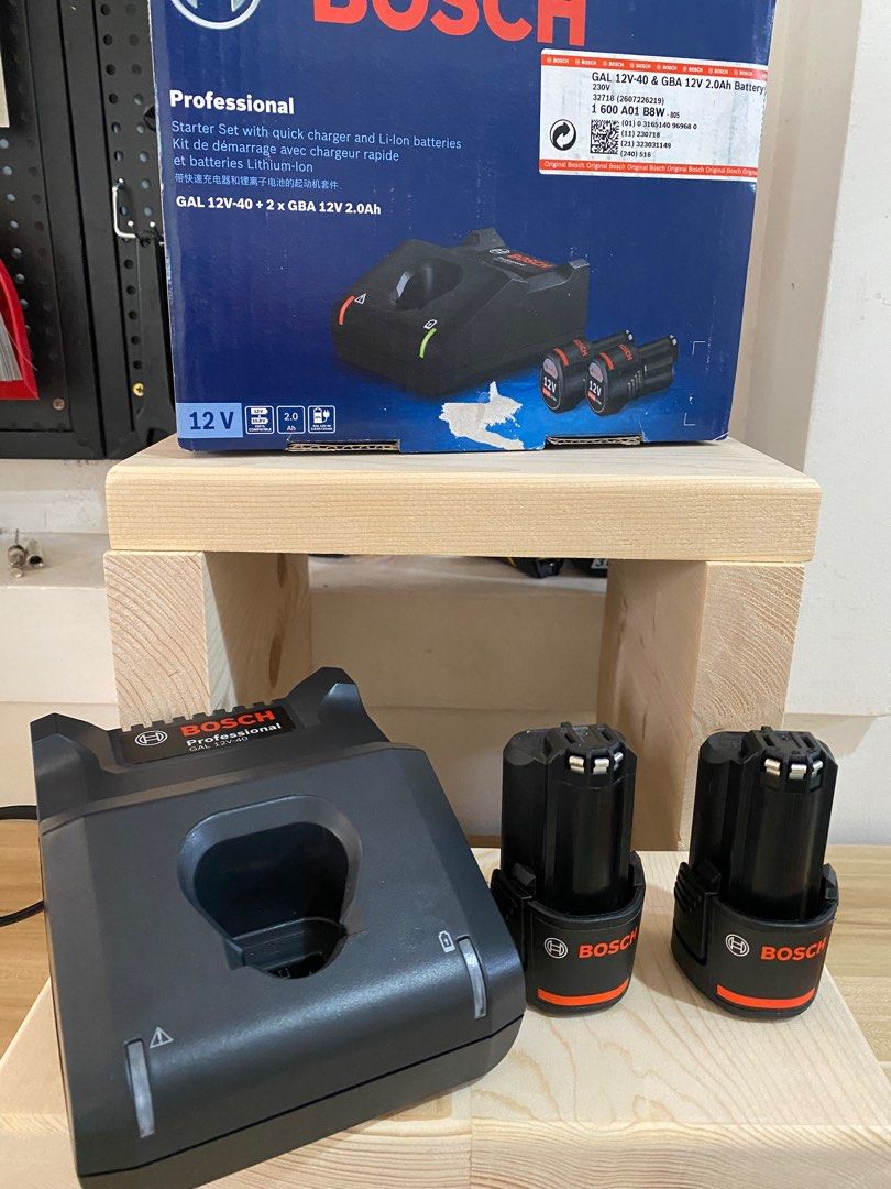 Bosch 12V Starter Kit Set For Cordless Tools [Battery & Charger Bundle) (Category: Construction Tools & Equipment) located in Quezon City. Submitted by bentangpalugi (Listing ID 1397621719, Image 2). Description: Isang beses lang nagamit. RFS: Extra tool, decluttering Bosch 12V Starter Kit Set for Cordless Tools [Battery & Charger Bundle) - Lithium Ion - 12V / Better than 10.8V Batteries but compatible with 10.8V Bosch Tools - With Electronic Cel