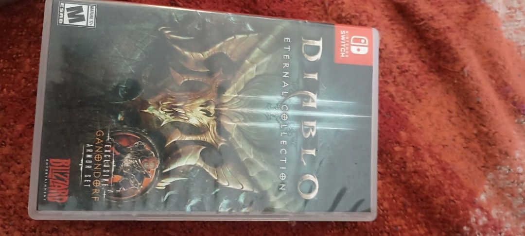 Diablo III Eternal Collection - Nintendo Switch (Category: Nintendo) located in Lipa City. Submitted by circleharmony1120 (Listing ID 1397588119, Image 1). Description: - Diablo III Eternal Collection for Nintendo Switch - Includes base game and all expansions - Game cartridge and case included - Rated M for Mature - Features the Blizzard logo - Play anywhere, anytime!.