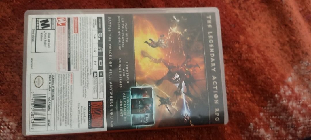 Diablo III Eternal Collection - Nintendo Switch (Category: Nintendo) located in Lipa City. Submitted by circleharmony1120 (Listing ID 1397588119, Image 2). Description: - Diablo III Eternal Collection for Nintendo Switch - Includes base game and all expansions - Game cartridge and case included - Rated M for Mature - Features the Blizzard logo - Play anywhere, anytime!.