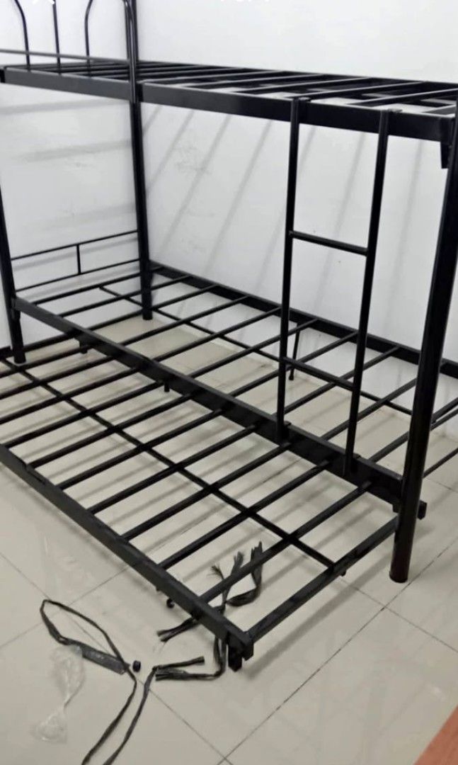 Double Deck Single With Pull Out (Category: Bed Frames & Mattresses) located in Manila. Submitted by jhengsellav (Listing ID 1397595115, Image 1). Description: BRAND NEW ONHAND CASH ON DELIVERY ADDITIONAL DELIVERY FEE DIPENDE SA LOCATION FREE STALLATION MESSEGE FOR INTERESTED.