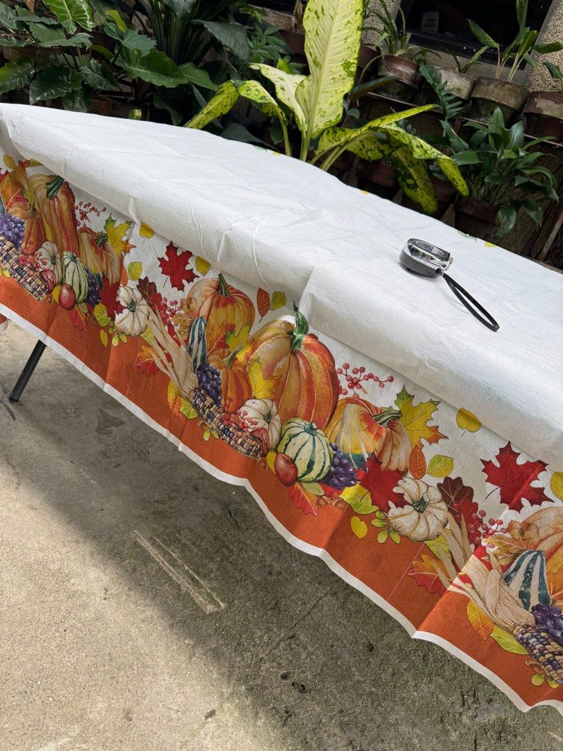 Halloween table cloth (Category: Table Linen & Textiles) located in Davao. Submitted by parteawares2 (Listing ID 1397660479, Image 2). Description: One piece Halloween table cloth brand new sealed .