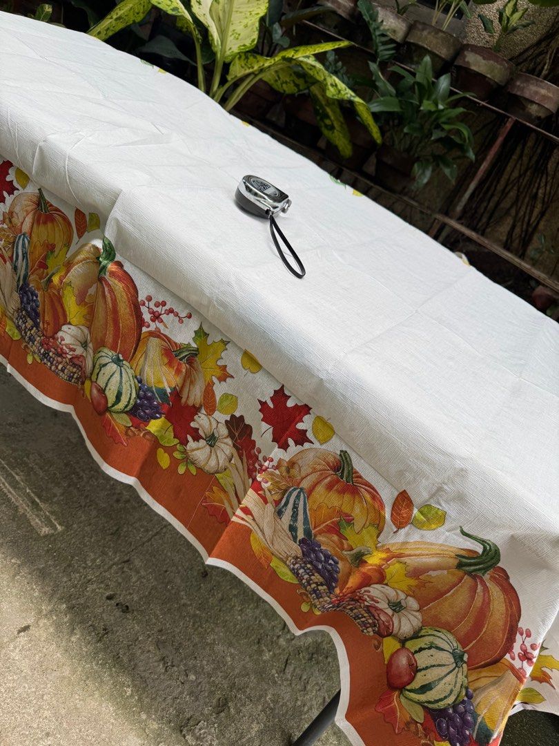 Halloween table cloth (Category: Table Linen & Textiles) located in Davao. Submitted by parteawares2 (Listing ID 1397660479, Image 1). Description: One piece Halloween table cloth brand new sealed .