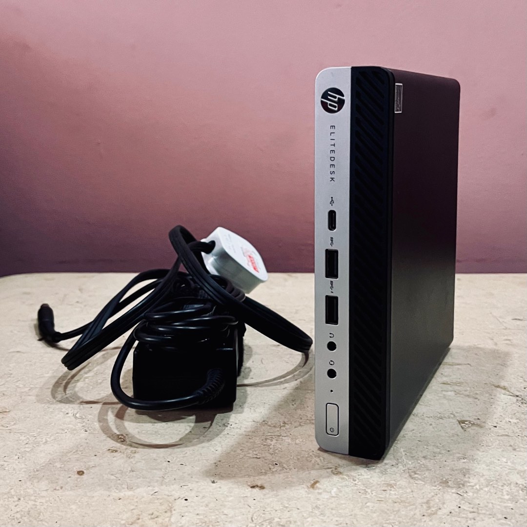 HP EliteDesk 705 G4 Mini Desktop Computer: AMD Ryzen 5 Pro 2400GE w ...