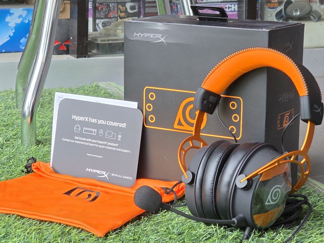 HyperX Cloud Alpha Naruto Edition Gaming Headset (Category: Headphones & Headsets) located in Davao. Submitted by spotnick15 (Listing ID 1397690851, Image 2). Description: Selling My: HyperX Cloud Alpha - Naruto Edition - Gaming Headset - Black/Orange | 67J24AA * DEAD STOCK - RARE • Frequency response 15Hz–25,000 H. •Headphones fit type: Over-Ear. •The versatile Cloud Alpha is designed to work on PC, PS4, Xbox, Nintendo Switch, and other platform