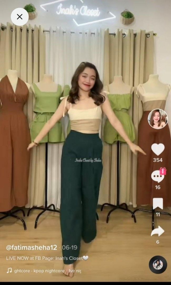 Inah's Closet Black Beige Coordinates (Category: Sets or Coordinates) located in Quezon City. Submitted by snowflakes.specials (Listing ID 1397621838, Image 2). Description: Fits XS-S Brand new.