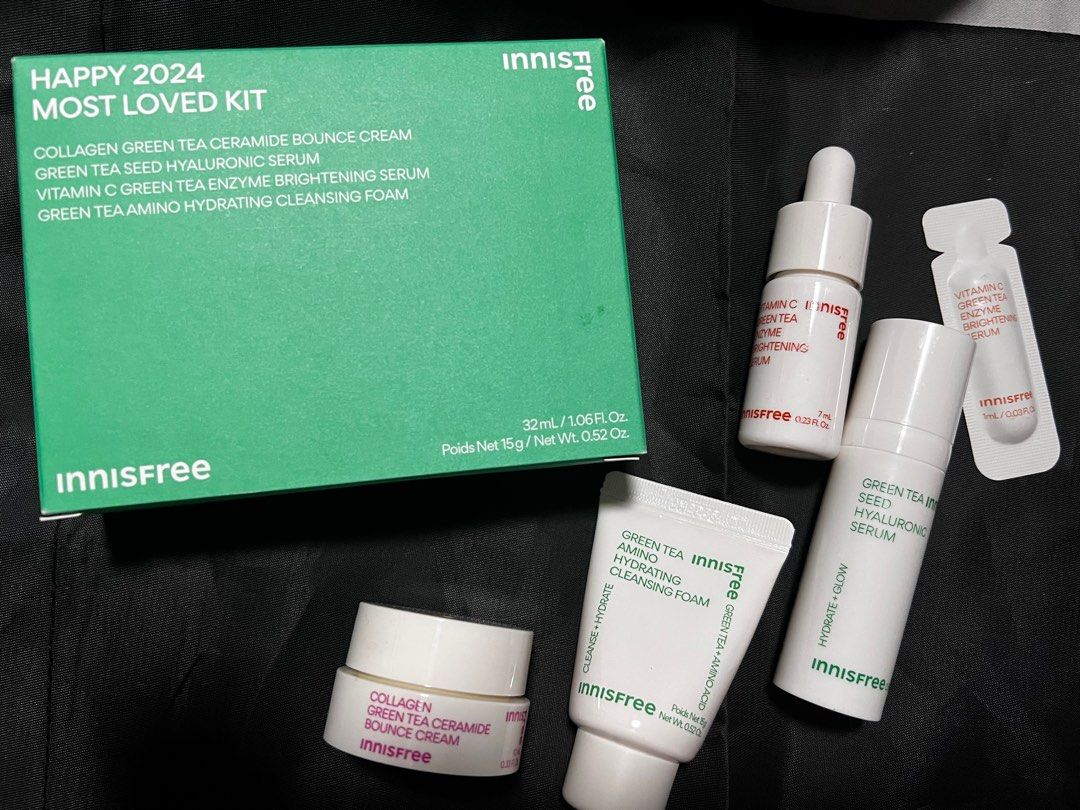 Innisfree Most Loved Kit 2024 (Category: Face Care) located in Quezon City. Submitted by djamamama (Listing ID 1397637656, Image 1). Description: Never Used. Rfs - Gifted but never used because I have Sensitive skin so I’m scared to try new skincare..