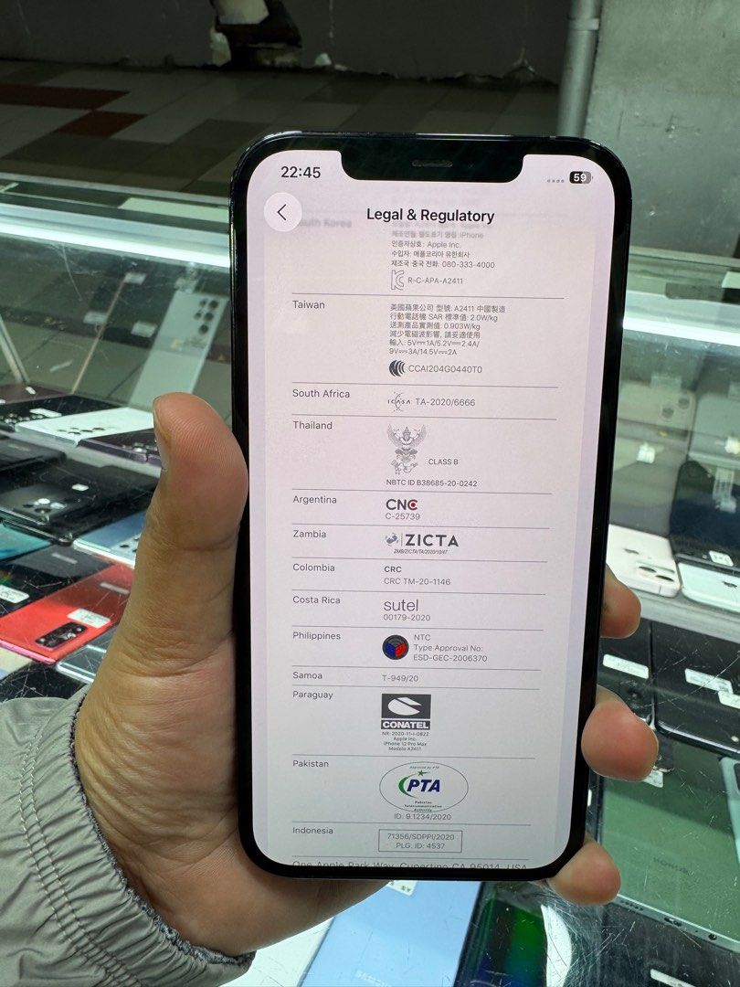 iPhone 12 Promax 256gb (F.U) (Category: iPhone 12 Series) located in San Juan City. Submitted by wainefreygadgetshop (Listing ID 1397638068, Image 3). Description: iPhone 12Promax 256gb (GLOBE-LOCKED) *MAHINA ANG SPEAKER THE REST ALL GOODS AT WORKING 100% SMOOTH NO HIDDEN ISSUE MAKINIS NAMAN CAMERA SOBRANG LINAW SEARCH NYO NALANG FULL SPECS BAWAL SA MAARTE NOTE* DI RIN MAKINIS KAYA MURA TEST TO SAWA BAGO BAYARAN MAGBASA KA MUNA BAGO KA MAG REACT 