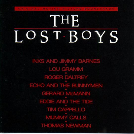 [LP, Sealed] Various Artists - The Lost Boys OST (Category: Vinyls) located in San Pablo. Submitted by siestaspins (Listing ID 1397751327, Image 1). Description: Tracklist A1 INXS & Jimmy Barnes– Good Times 3:49 A2 Lou Gramm– Lost In The Shadows (Lost Boys) 6:35 A3 Roger Daltrey– Don't Let The Sun Go Down On Me 6:09 A4 INXS & Jimmy Barnes– Laying Down The Law 4:24 B1 Echo & The Bunnymen– People Are Strange 3:36 B2 Gerard McMann– Cry Little Sister
