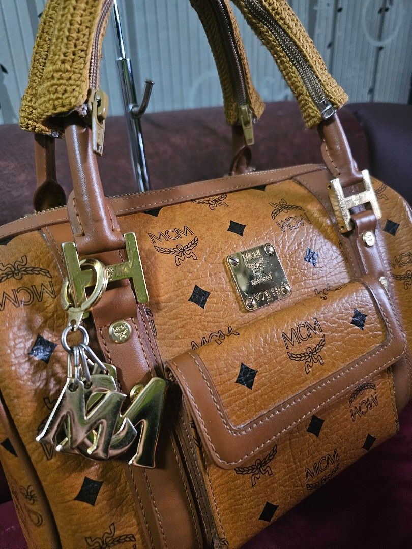 MCM Cognac Doctors Bag (Category: Luxury Bags & Wallets) located in Angono. Submitted by juleespreloved (Listing ID 1397657318, Image 3). Description: Rank A - Minimal signs of usage Turnable screws With etiketa Hardwares - 80% My selection! Had this specifically searched by my supplier in Korea. Super ganda! 🫶.