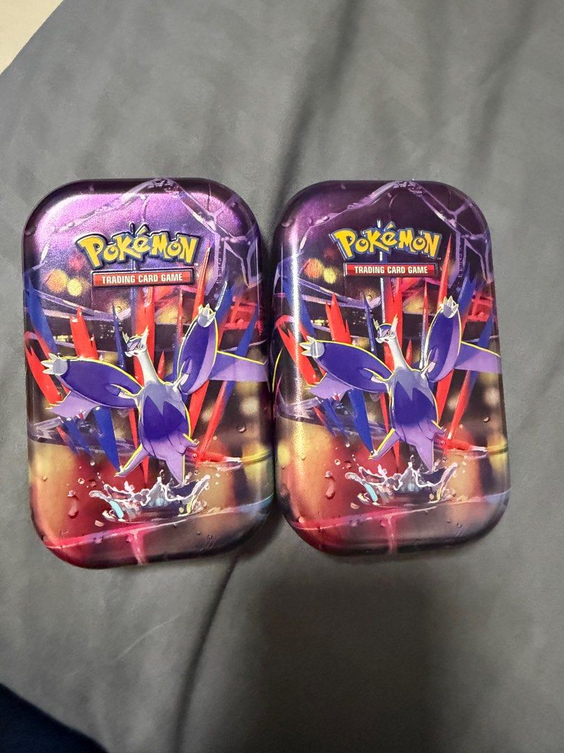 Mega evolution tin (Category: Card Boxes & Cases) located in Singapore. Submitted by adioska (Listing ID 1397712624, Image 1). Description: Take note is unshrinked Bought from Pokemon Center Can show receipt .