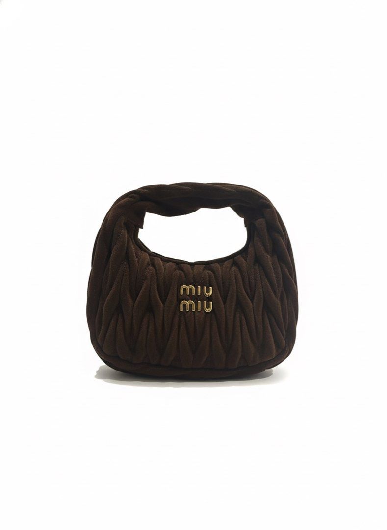 Miu Miu Wander Suede Hobo Bag (Category: Luxury Bags & Wallets) located in Malolos. Submitted by lovedsolandis (Listing ID 1397706432, Image 1). Description: With inclusions: Box Dust Bag Sling.