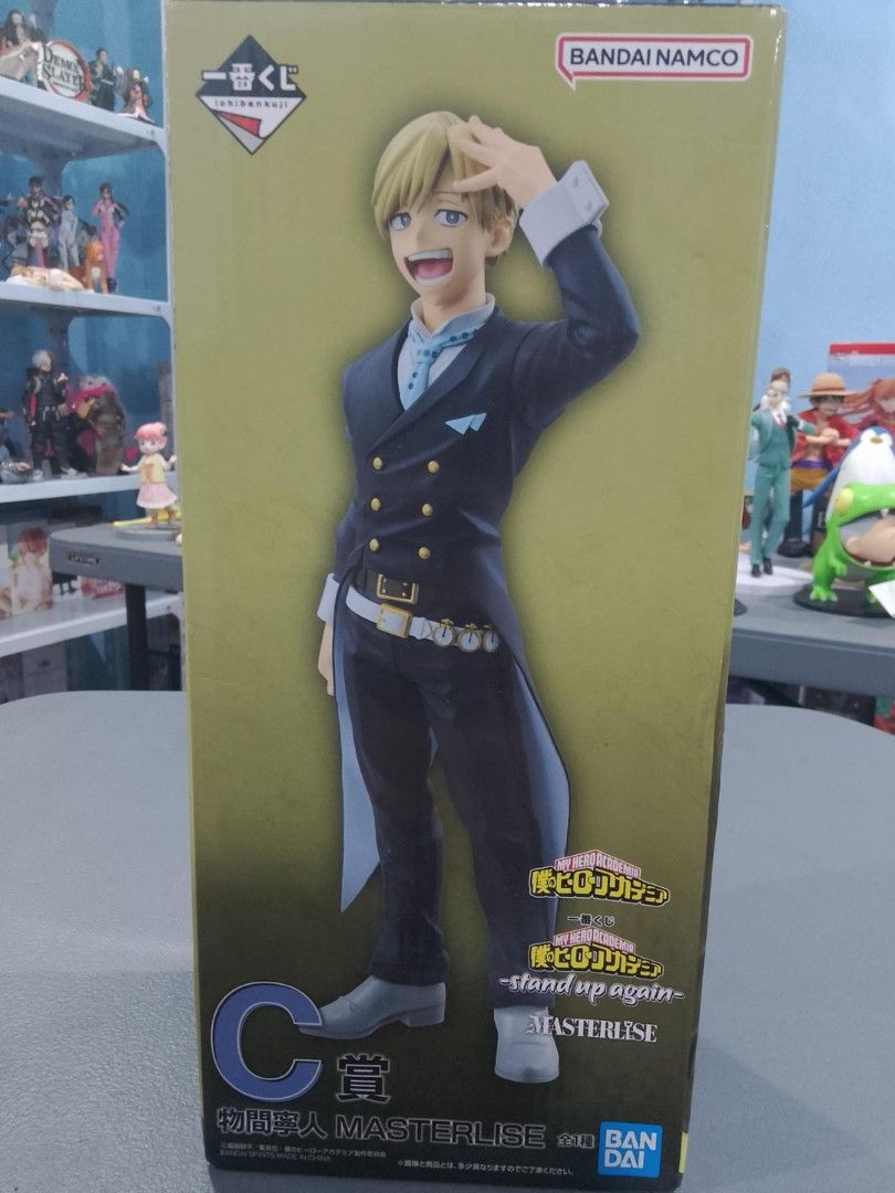 My Hero Academia Masterlise Figures (Category: Figurines & Statues) located in Bacolod City. Submitted by NakedLight018 (Listing ID 1397593235, Image 1). Description: Monoma - 1000 Shinso- 1200 Eraser LO - 4000.