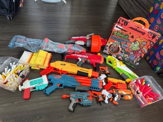 Nerf gun set For Sale Toys Games Carousell Singapore