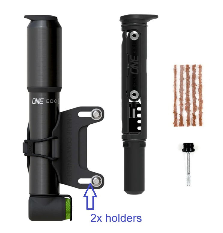 OneUp Components EDC Pump Kit V2 tool Kit Patch Kit Plug kit, Sports ...
