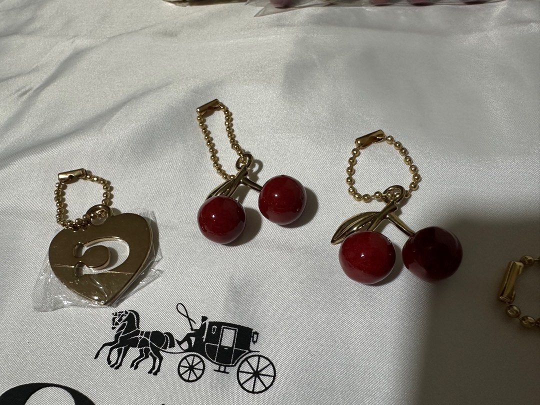 Original Coach Cherry Bag & C Heart Charm (Category: Other Accessories) located in Quezon City. Submitted by mustlovebagsbymarianne (Listing ID 1397604518, Image 3). Description: 💯Orig and Brand New Coach Cherry Bag & C Heart Charms ▫️BUY NOW, PAY LATER with your BDO Credit Card ▫️INSTALLMENT up 36 months ▫️Major Credit Cards Accepted ▫️GGIVES ▫️LAYAWAY up to 2 months ✅ Self Pickup 📍Loc: Quezon City 🛵 Lalamove/Grab Ready 📦 Ships via LBC and J