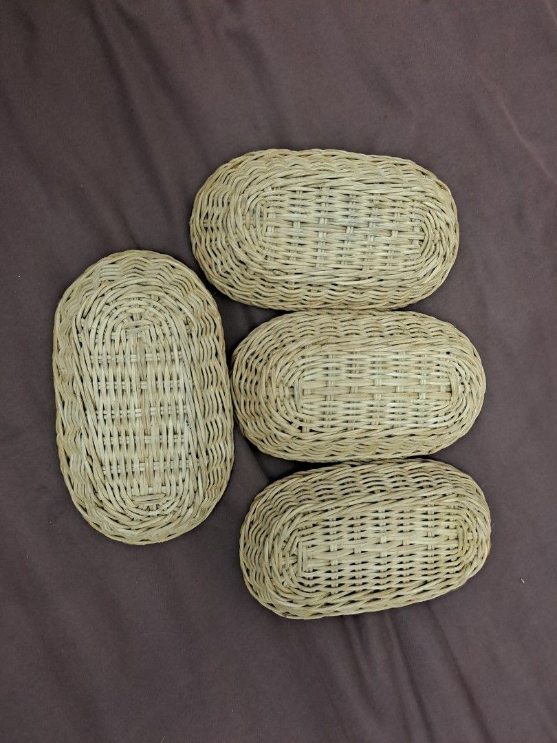 Oval Woven Baskets Set (Category: Storage Boxes & Baskets) located in Manila. Submitted by joanbalde39643 (Listing ID 1397766150, Image 2). Description: - Set of four oval-shaped woven baskets. - Made of light-colored woven material. - Ideal for serving bread, snacks, or decorative use. - Features a simple, natural design. - Complements various home decor styles..