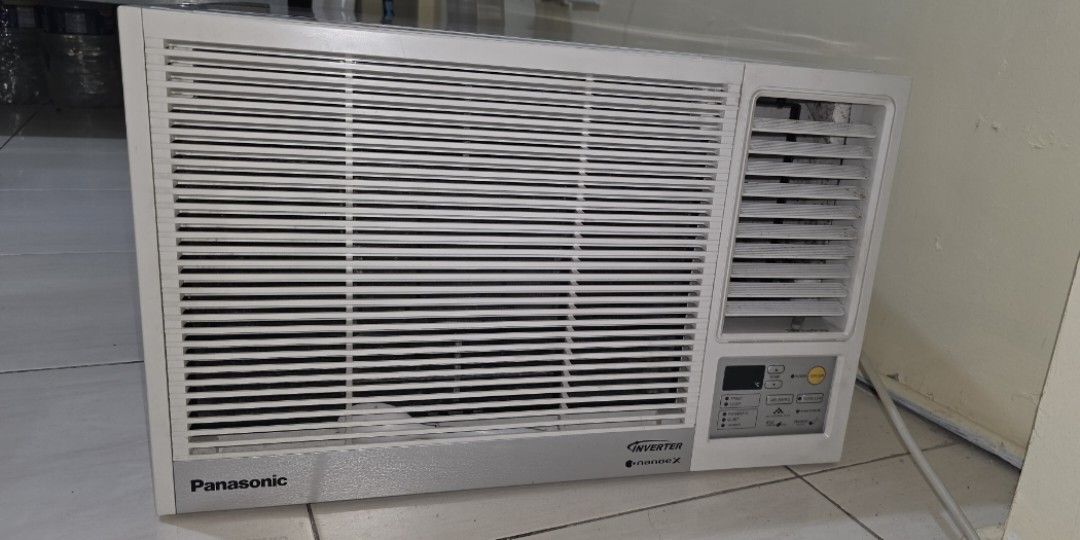 Panasonic 1.5 hp Full DC Inverter window type aircon (Category: Air Conditioning and Heating) located in Manila. Submitted by myloveluxaticstores (Listing ID 1391302367, Image 2). Description: 1 Year Used Well used condition 2x Cleaning service maintain in a year Yes - Comes with warranty from store and official Receipts. No Box FULL DC INVERTER AIRCON Air Purification feature NanoeX *Perfect sa mga may kids and pets sa bahay. search niyo nalang 