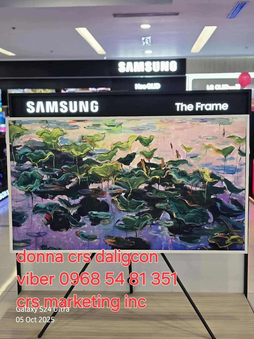 Samsung the frame (Category: TV) located in Manila. Submitted by donnasagao03665 (Listing ID 1397696329, Image 1). Description: 🟨 SAMSUNG THE FRAME TV 2025 MODEL 43LS03F 55LS03F 65LS03F / SAMSUNG SERIF 🟨 FRAME 2025 MODEL QA43LS03F - 43,300 QA55LS03F - 56,200 QA65LS03F - 69,900 SERIF 2024 MODEL QA43LS01D - 43,300 ( limited stocks ) QA55LS01D - 55,800 ( limited stocks ) PRICE MAY CHANGE WITHOUT PRIOR NOTICE BRANDNEW AND SEALED 1 YR WARRANTY PARTS