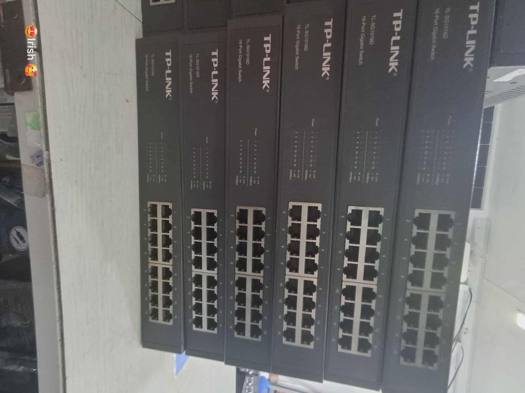 TP-Link 16-Port Gigabit Switch (Category: Networking) located in Caloocan City. Submitted by olxph_372337775 (Listing ID 1397618152, Image 3). Description: TP-Link 24-Port Gigabit Switch. Multiple units available. Features multiple ports for network connectivity. Ideal for expanding your network. Perfect for both home and office use. Provides reliable and fast data transfer. Easy to set up and manage..