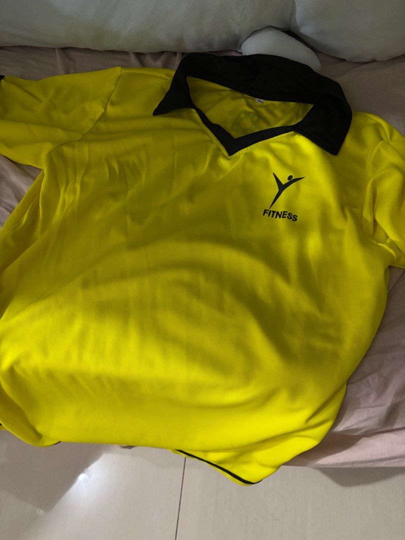 UST Fitness / PATHFIT Uniform Set (Category: Activewear) located in Manila. Submitted by ddeclutterwmeeeee (Listing ID 1397753466, Image 1). Description: PRICE: 400 for the set • can do meet ups around españa / around UST or via lalamove - Fitness uniform set - Shirt: Yellow with black collar, "Fitness" print, size L - Pants: Black with yellow trim, UST Growling Tigers logo, size L .