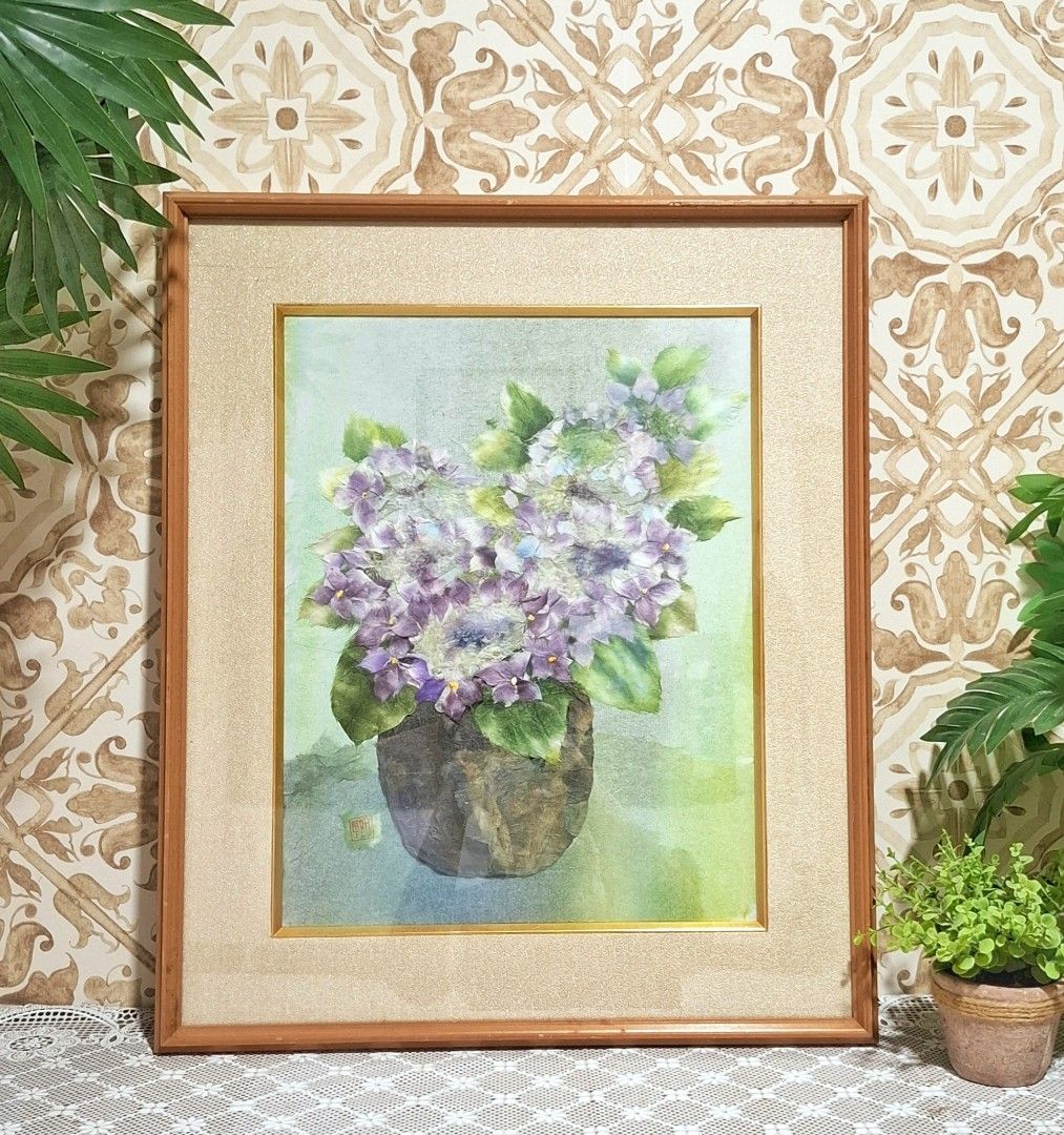 Chigir-e Vintage framed Japanese torn paper art (Category: Frames & Pictures) located in Dasmarinas. Submitted by millennialmeetsvintage (Listing ID 1397709697, Image 1). Description: ✨SALE✨ BEFORE: 1600 NOW: 1200 46 x 55 cm authentic Japanese Chigir-e art solid wood frame with glass cover last price posted 🌍ships from DASMA, CAVITE 🚚 shipping via Lalamove only ❌no reservations, first-to-pay basis ❌no physical store, no walk-ins ❌no COD transac