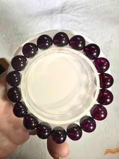 10.8mm Amethyst Garnet Bracelet (Free SF Express Locker for Orders over $500)64237118917763110