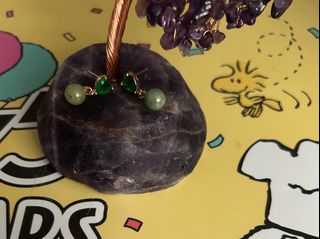 14k綠愛心翡翠耳環64201643929987110