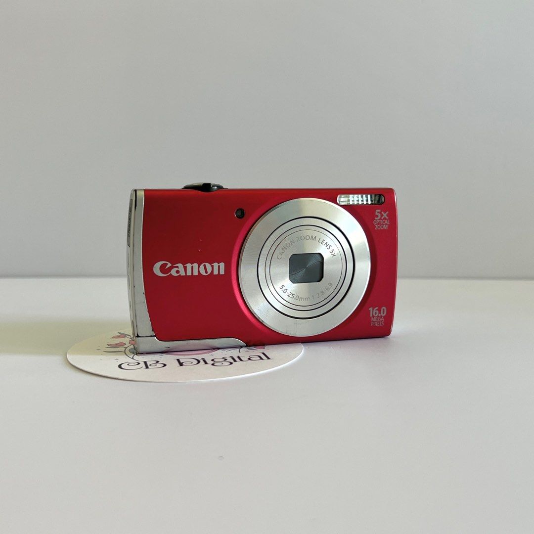 16 MP Canon PowerShot A2500 Red Digital Camera Digicam (Category: Cameras) located in Lipa City. Submitted by cbdigital (Listing ID 1380188072, Image 1). Description: Interested buyers, please message me at my ig:@cbdigitalph [USED] Canon Powershot A3100 IS 12.1 MP 4x Optical Zoom INCLUSIONS: Unit Canon Battery Canon Charger 2GB Memory Card Canon Strap Camera Case ✅✅ LENS ZOOM, FLASH, ALL BUTTONS WORKING PRICE: ₱5,500 Message us for sample shots.