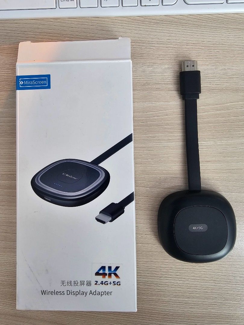Round Wireless Display Adapter 4K Wireless Display Adapter, Computers & Tech, Parts & Accessories ...