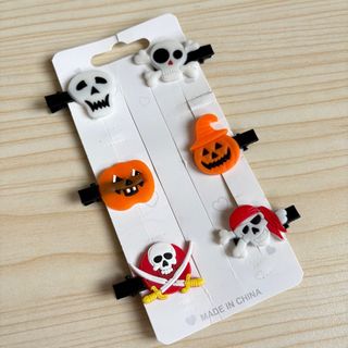 $9/6隻 萬聖節髮夾 南瓜骷髏骨頭節日氣氛裝飾裝扮頭夾髮飾造型配件 Halloween hair clips64246020169347110